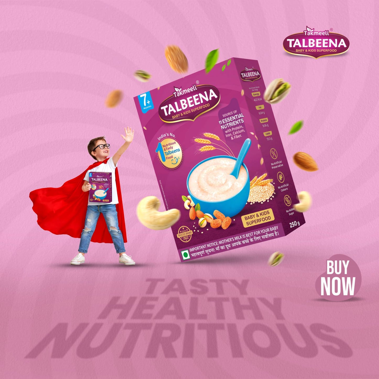 Talbeena with Dry Fruits – Nutritious Milk Mawa Breakfast Mix | Energy-Rich Healthy Meal
