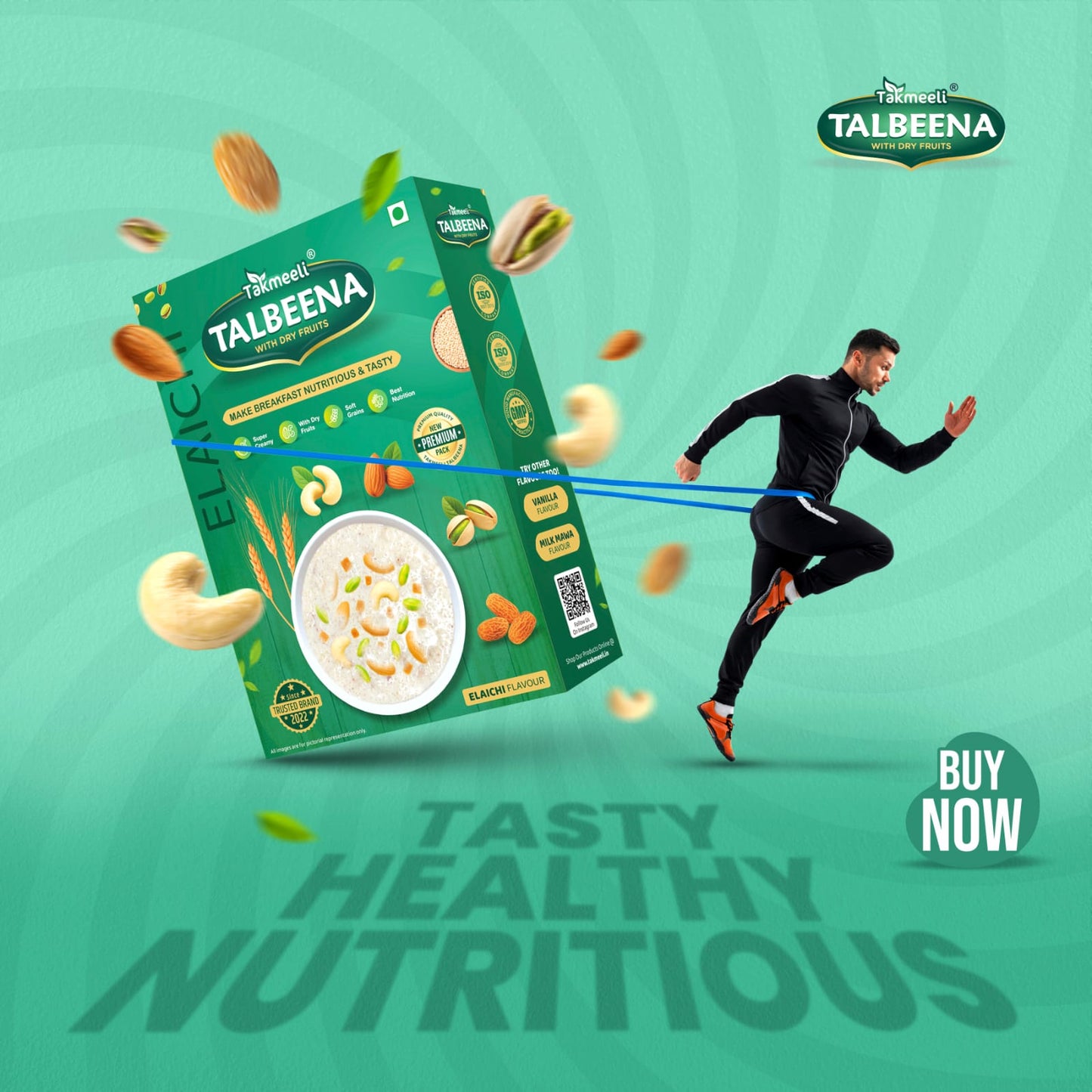Talbeena with Dry Fruits – Nutritious Milk Mawa Breakfast Mix | Energy-Rich Healthy Meal